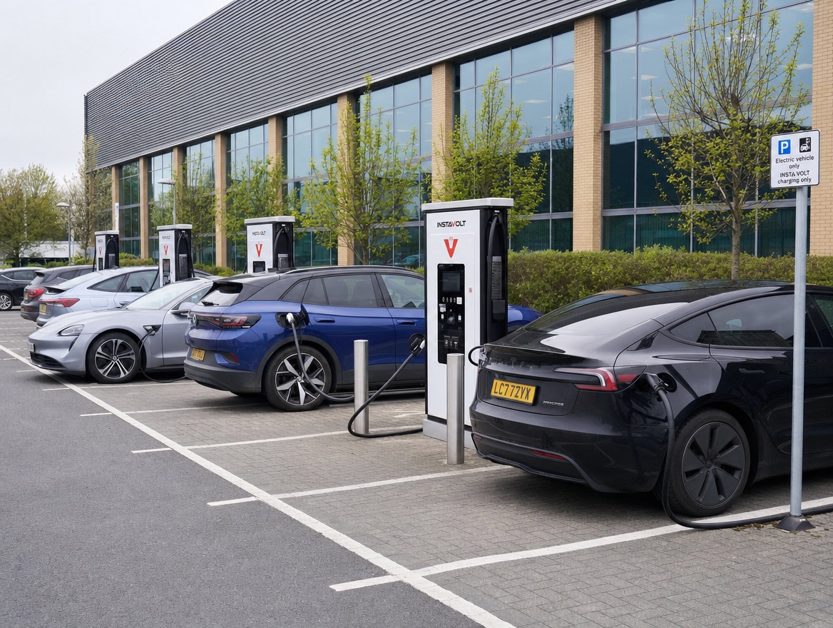 EV charge point installation by Eco2u NW