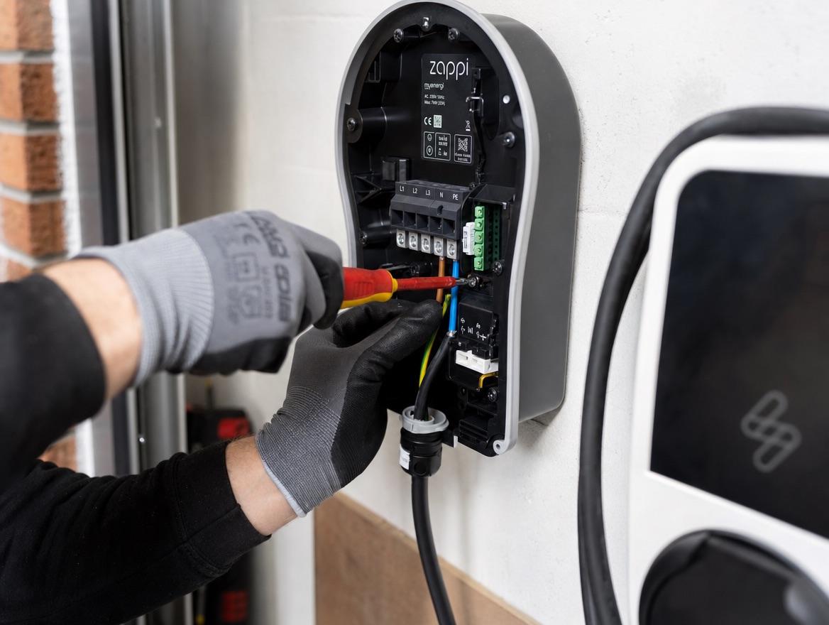 EV charge point installation by Eco2u NW
